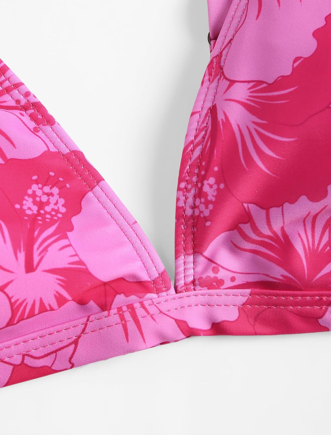ZAFUL Women'S 2 Piece Floral Print Swimsuit Triangle String High Cut Bikini Sets Bathing Suit