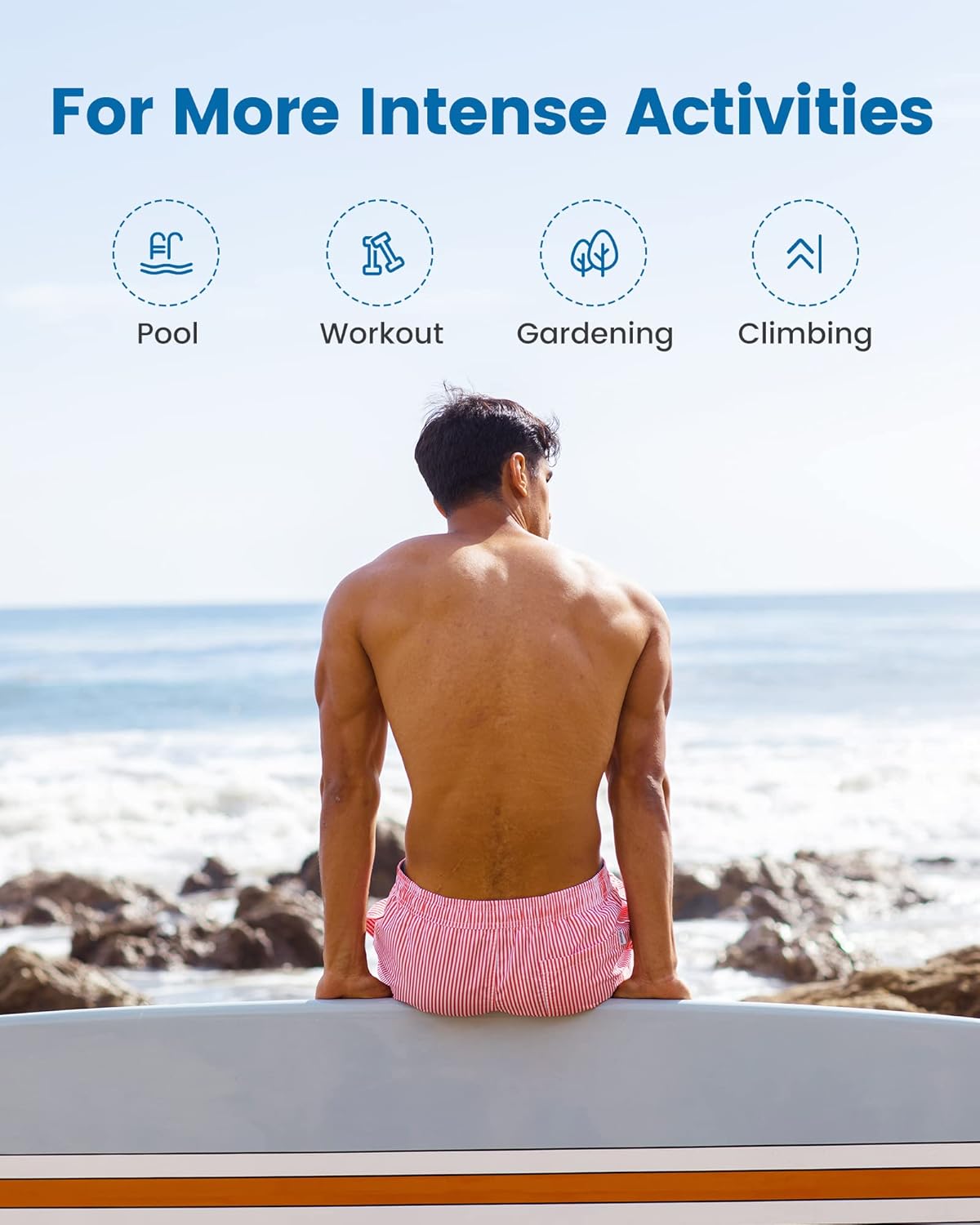 Maamgic 2 in 1 Mens Swim Trunks 7 Inch Swim Shorts Swim Suits Board Shorts