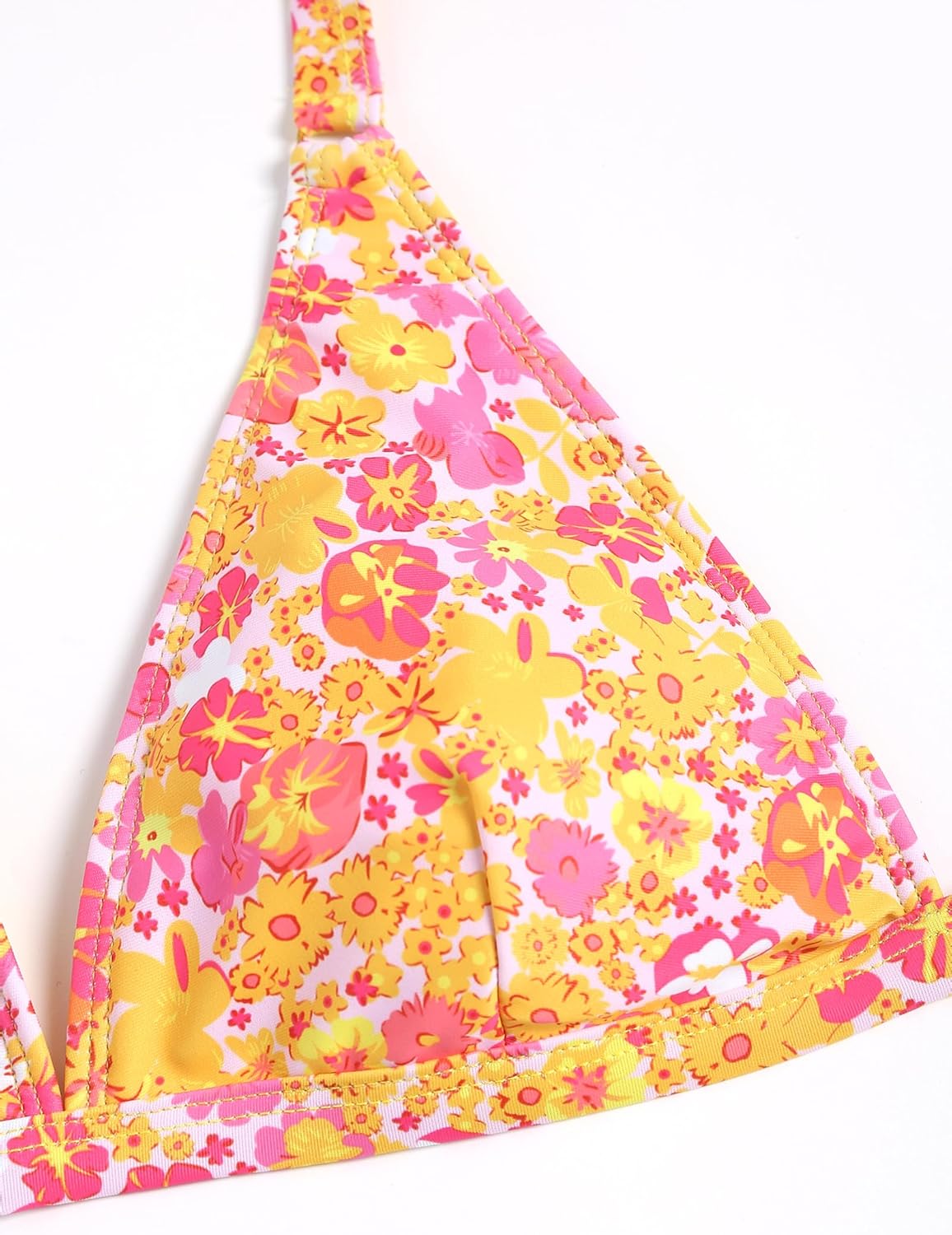 ZAFUL Women'S 2 Piece Floral Print Swimsuit Triangle String High Cut Bikini Sets Bathing Suit