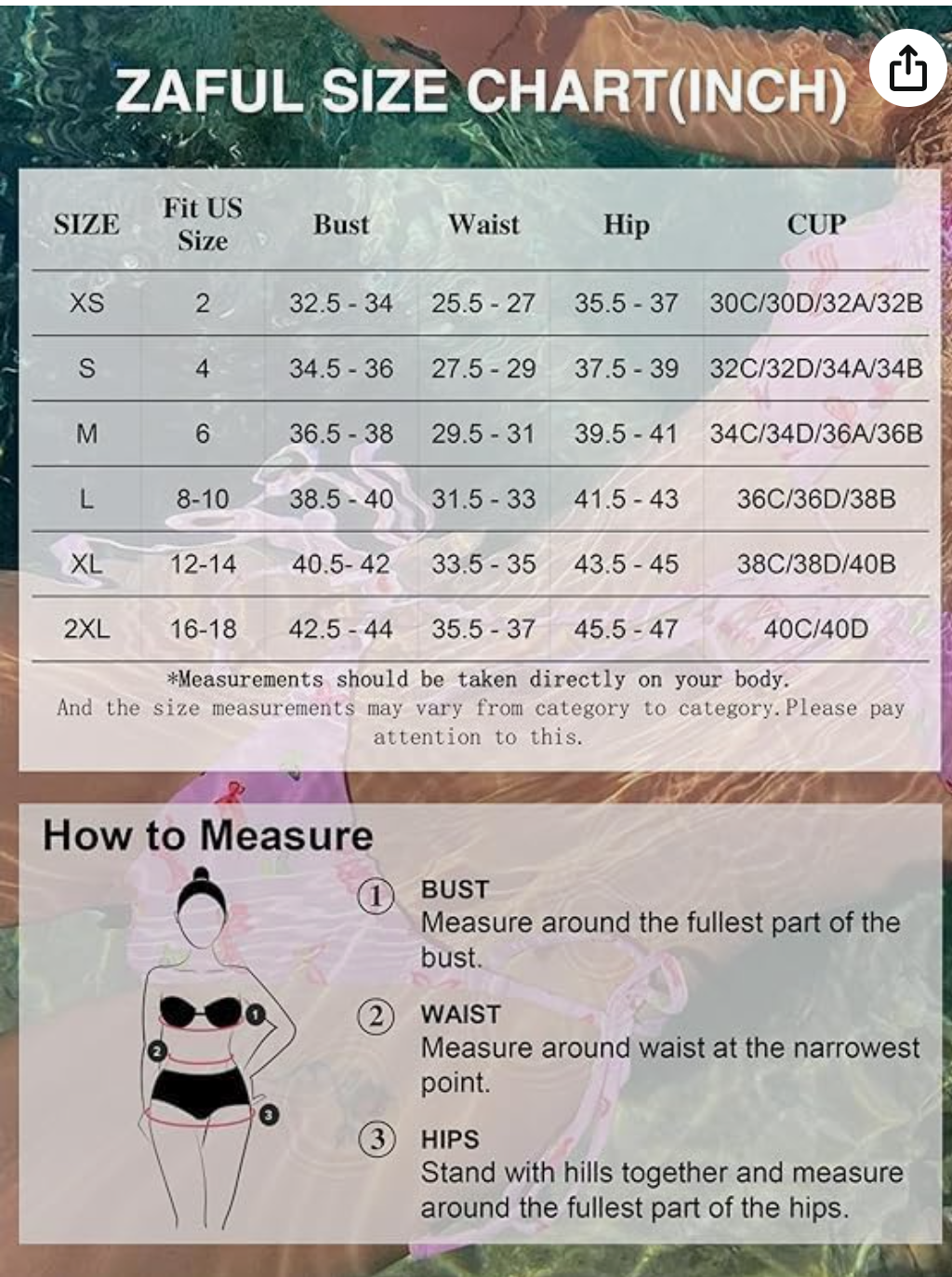 ZAFUL Women'S 2 Piece Floral Print Swimsuit Triangle String High Cut Bikini Sets Bathing Suit
