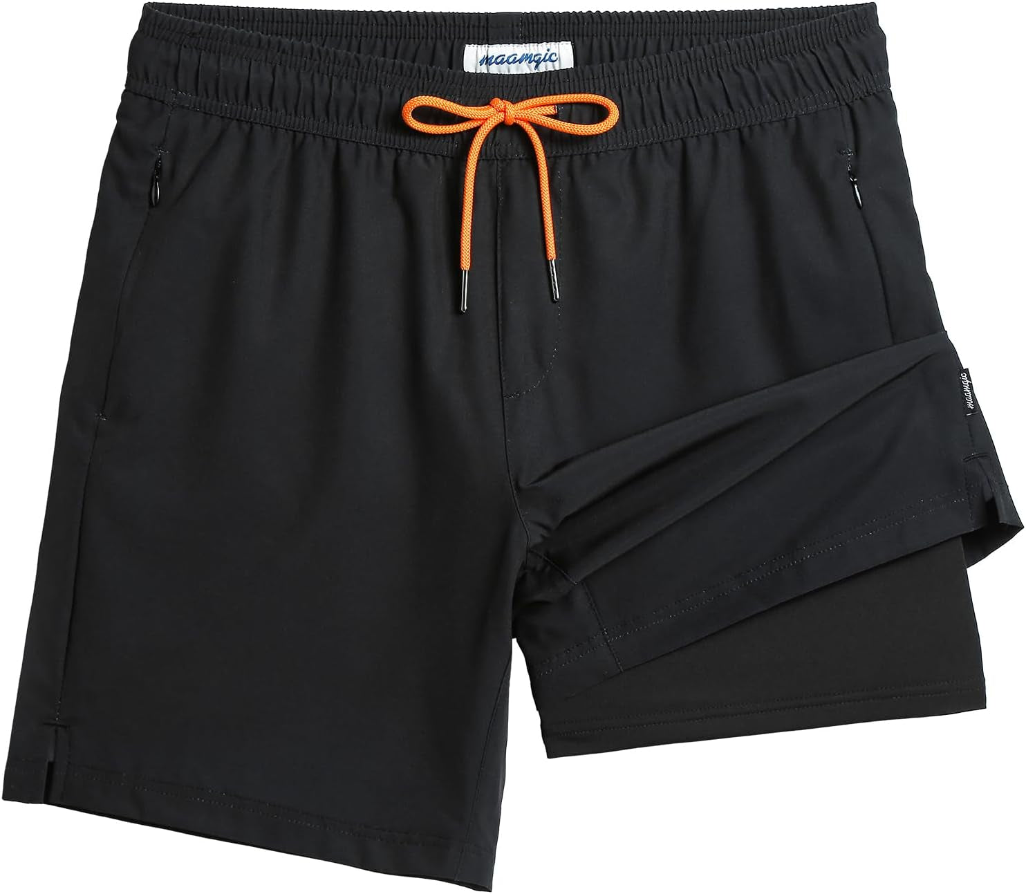 2 in 1 Mens Swim Trunks 7 Inch Swim Shorts Swim Suits Board Shorts